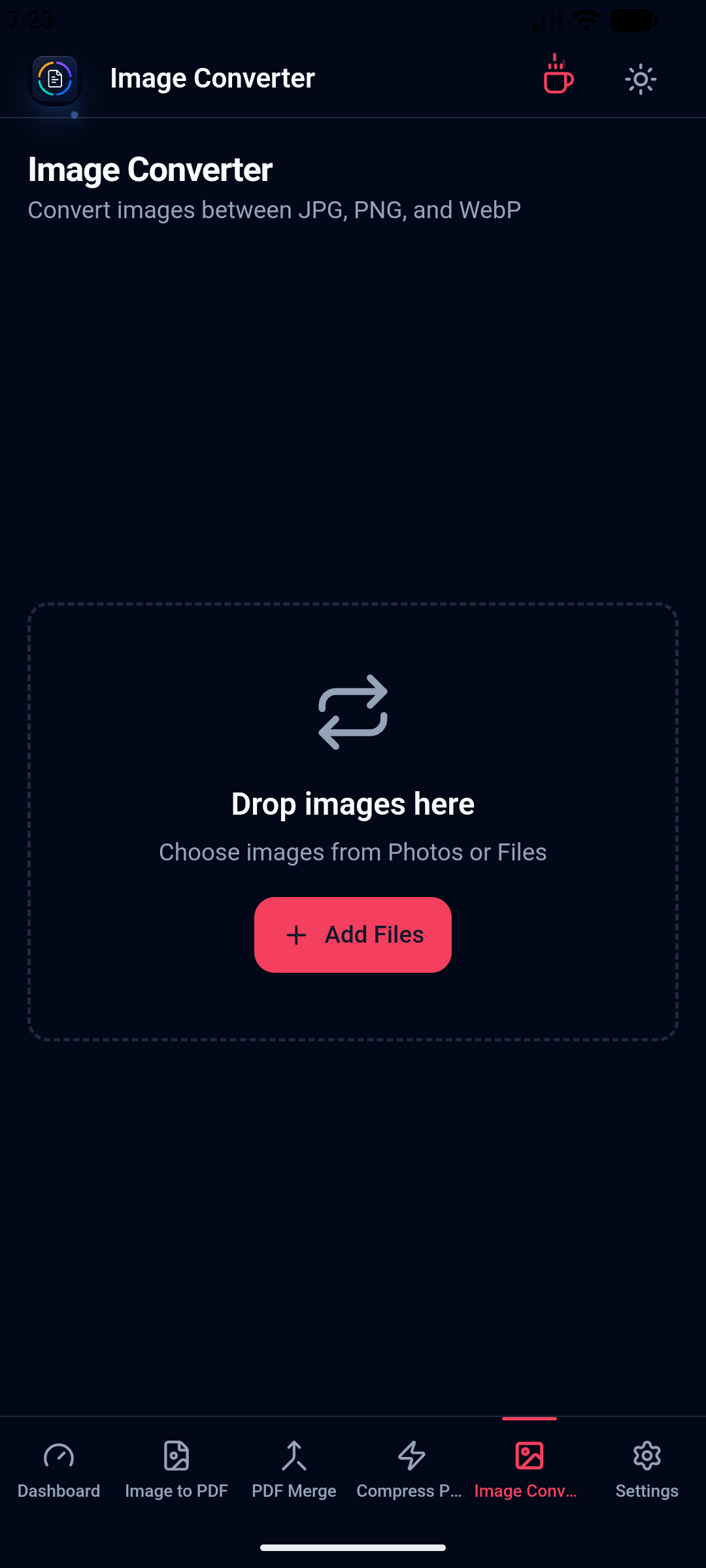 Orenvo PDF image converter on Android